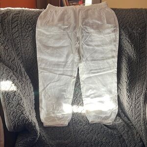 Athleta White Track Pants Stylish Joggers